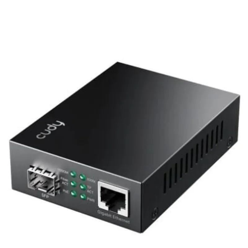 Diğer Cudy MC220P Gigabit Ethernet PoE+ Medya Dönüştürücü