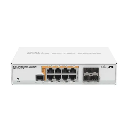 Mikrotik Networks Mikrotik CRS112-8P-4S-IN 8 Port Cloud Router Switch