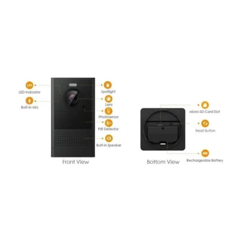 Dahua Security Dahua Imou Cell 2 4MP QHD Kablosuz Kamera