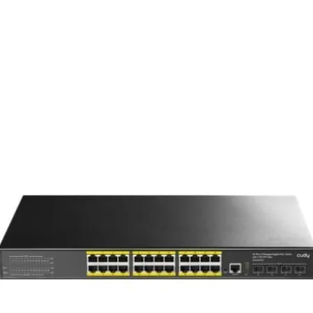 Diğer Cudy GS5024PS4 4SFP+ 24 GbE PoE L3 Yönetilebilir Switch
