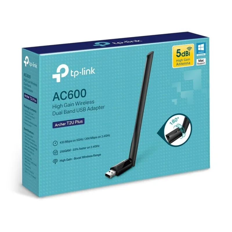 TP-Link Networks Tp-Link Archer T2U PLUS 600Mbps USB Adaptör