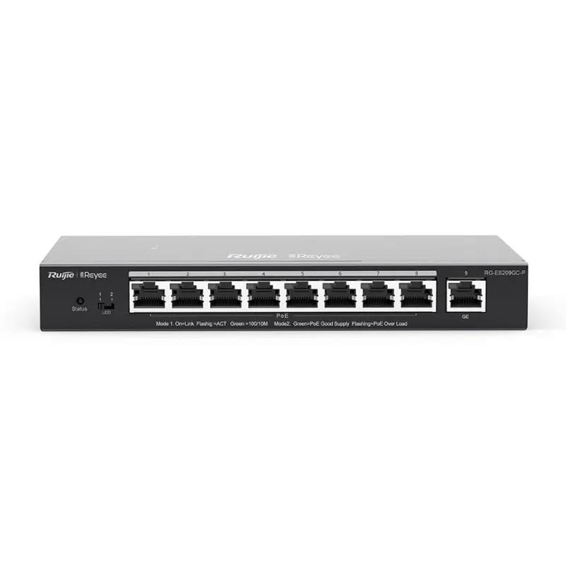 Ruijie Networks Ruijie RG-ES209GC-P 8 Port Poe Switch
