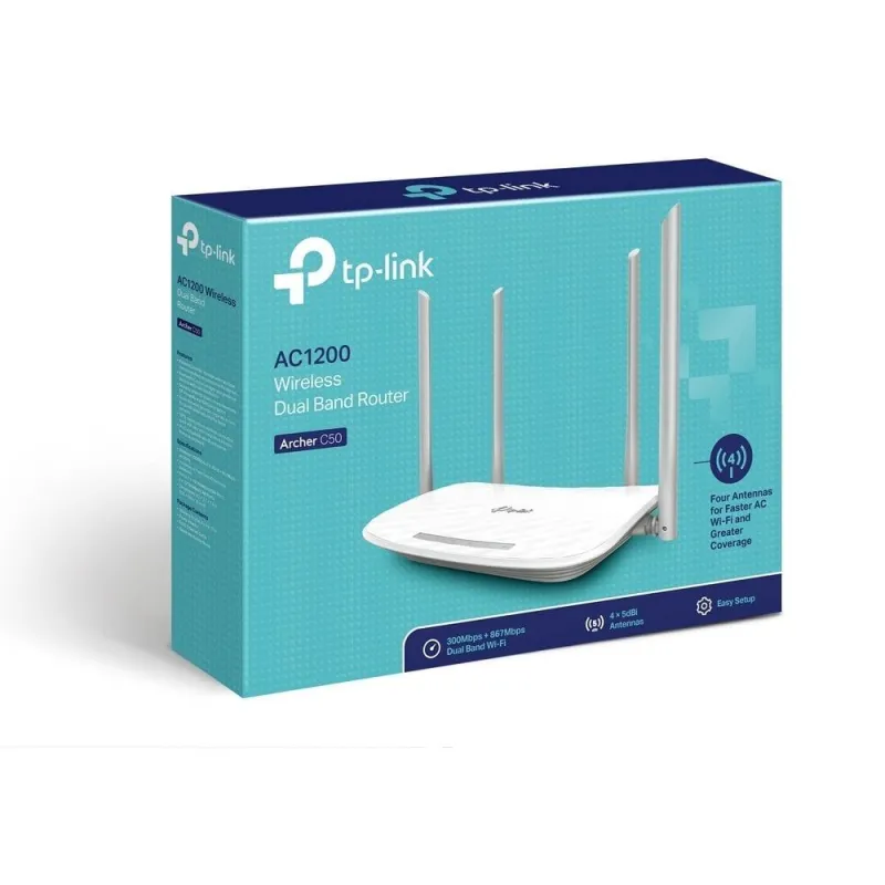 TP-Link Networks Tp-Link Archer C50 867Mbp 4 port,Dual Router