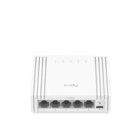 Diğer Cudy HS105U 5 Port 2.5G Hafif Yönetimli Switch With USB-C Power Input