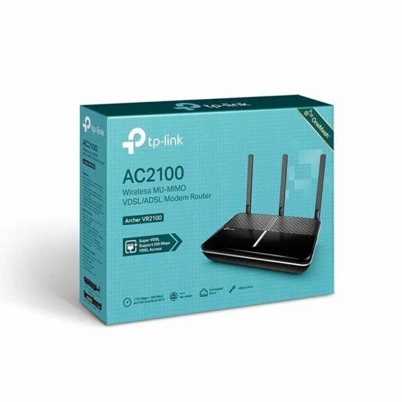 TP-Link Networks Tp-Link Archer VR2100 AC2100 VDSL/ADSL Modem Router