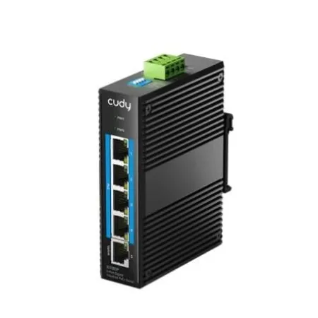 Diğer Cudy IG1005P 5 Port Gigabit Industrial PoE+ Switch