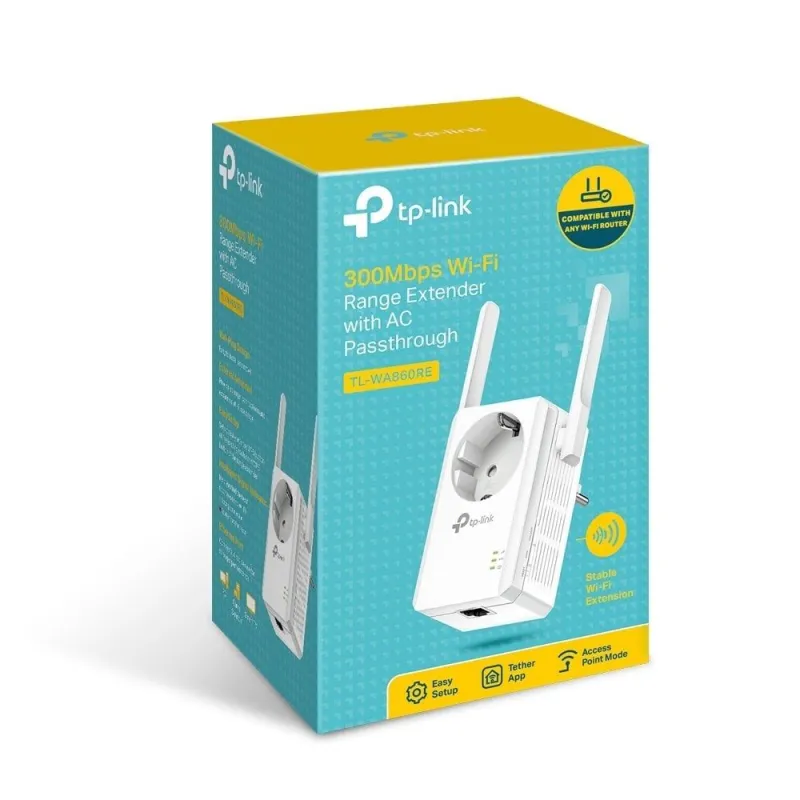 TP-Link Networks Tp-Link TL-WA860RE ACsoket 300Mps Menzil Genişletici(Priz)