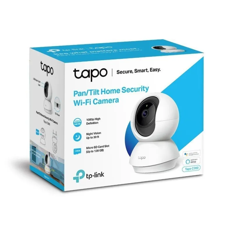 TP-Link Networks Tp-Link Tapo C200 Gece Görüşlü PTZ 360 Wi-Fi Kamera