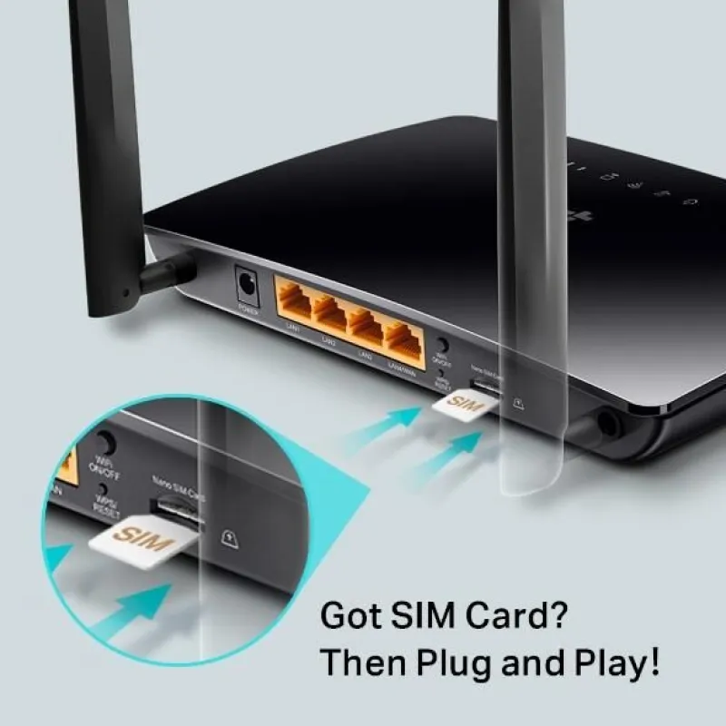 TP-Link Networks TP-Link Archer MR200 AC750 Wireless Dual Band 4G LTE Router