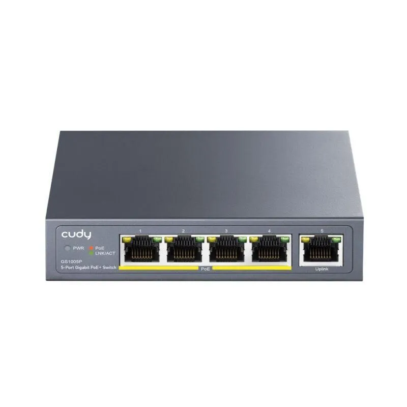 Diğer Cudy GS1005P 5 Port Gigabit PoE+ Switch