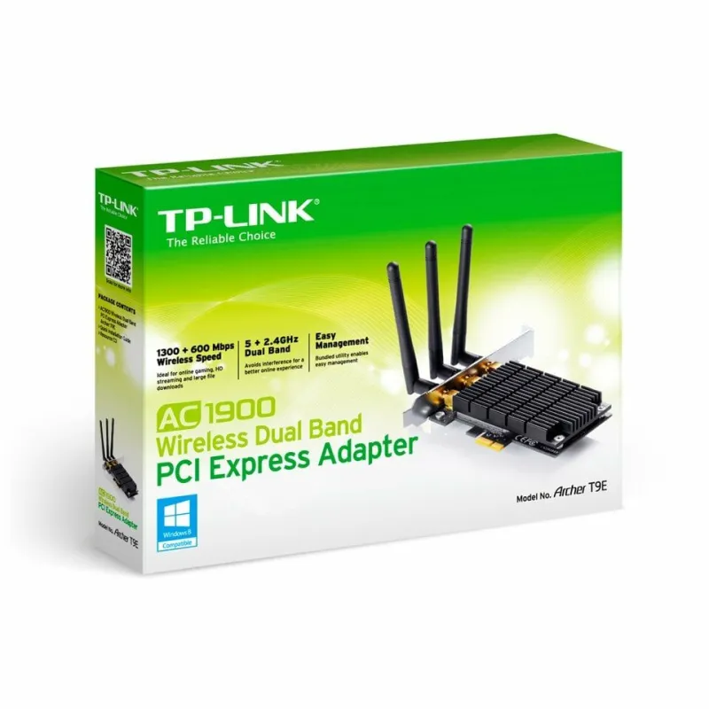 TP-Link Networks Tp-Link Archer T9E AC1900 Kablosuz PCI Express Adaptör