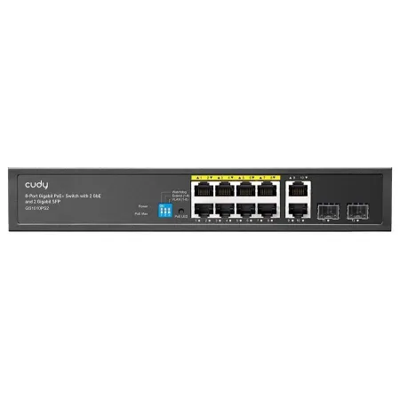 Diğer Cudy GS1010PS2 2GbE ve 2 Gigabit SFP 8 Port Gigabit PoE+ Switch
