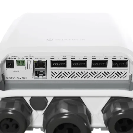 Mikrotik Networks Mikrotik CRS504-4XQ-OUT 100 Gigabit Outdoor Weatherproof Switch