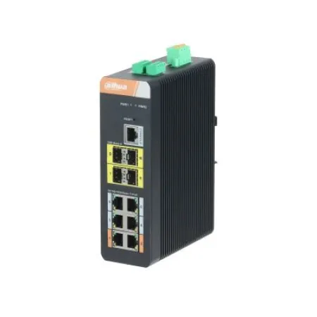 Dahua Security Dahua 6-Port Gigabit PoE (Yönetilen) ile 10-Port Gigabit Endüstriyel Swicth