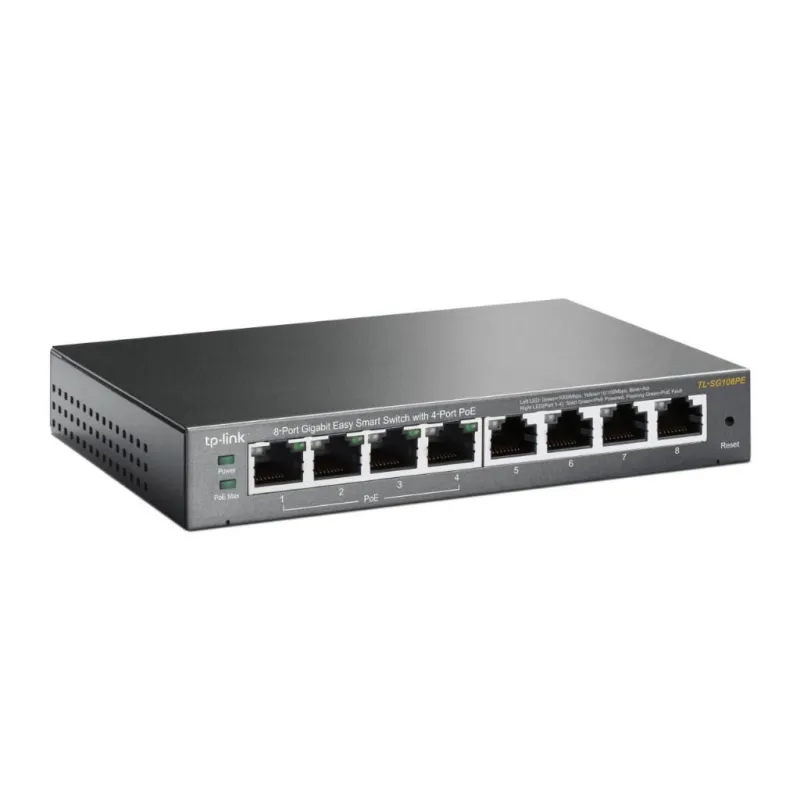 TP-Link Networks Tp-Link TL-SG108PE Easy Smart 4 Port PoE Switch