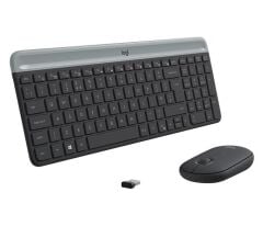 Logitech MK470 İnce Kablosuz Klavye Mouse Siyah