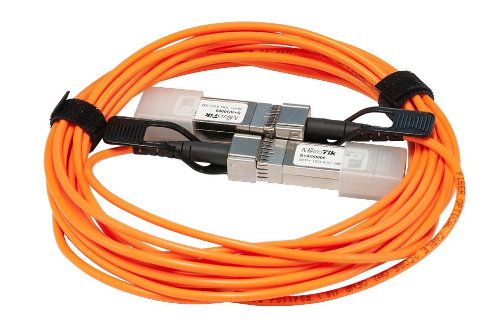 MikroTik 5 Metre SFP+ Active Optic Direct Attach Cable (S+AO0005)