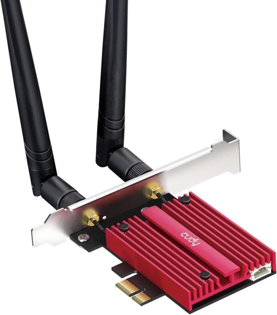 Cudy WE3000S AX5400 Wi-Fi 6E Bluetooth 5.3 PCI-E Adaptörü