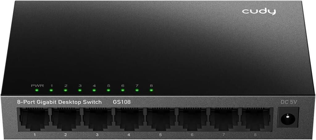 Cudy GS108 8 Port Gigabit Yönetimsiz Switch