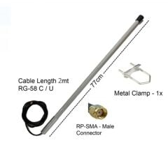 SAFNET868 - 868 Mhz 6 dbi Lora Omni Anten Dış Ortam