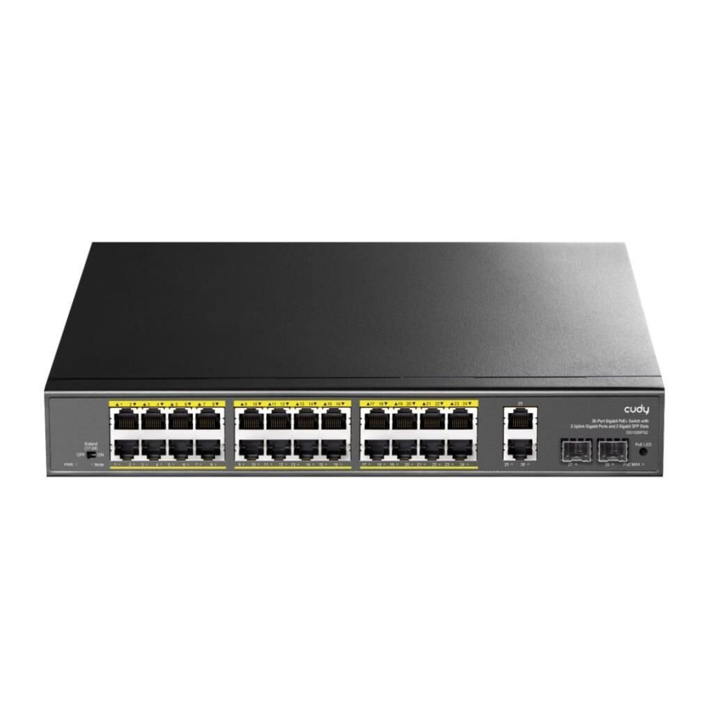 Cudy GS1026PS2 24 Port Gigabit PoE+ Switch 2 GbE 2 Gigabit SFP