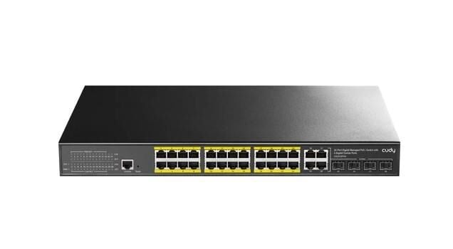 Cudy GS2028PS4 1.0  24 GbE PoE L2 Managed Switch With 4 Gigabit Combo Ports 300W