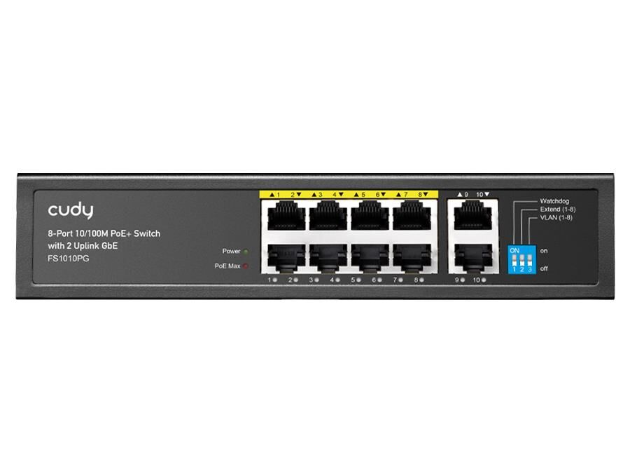 Cudy FS1010PG 2 GbE Port 8 Port 10/100M PoE+ Switch