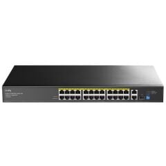 Cudy FS1026PS1 2 GbE 1 Gigabit SFP 24 Port 10/100M PoE+ Switch