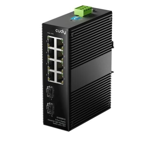 Cudy IG1008ES2 8 Port Gigabit Industrial Light-Managed Switch With 2 SFP