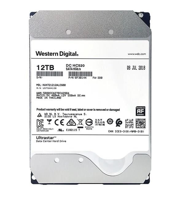 WD Ultrastar DC HC520 Enterprise 12TB