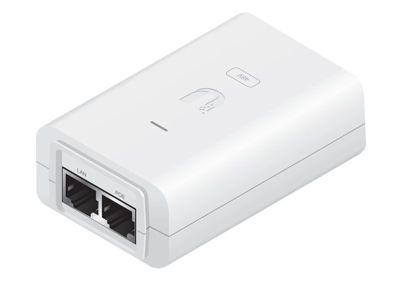 Ubiquiti PoE Adaptör, 48V 0.5 Amper, Gigabit Beyaz