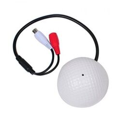 Dome Tipi Yuvarlak Jacklı Güvenlik Kamerası Mikrofonu