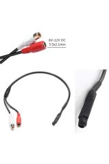 Kablolu Jacklı Güvenlik Kamerası Mikrofonu